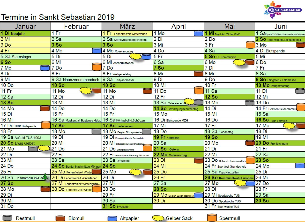 Kalender 2019